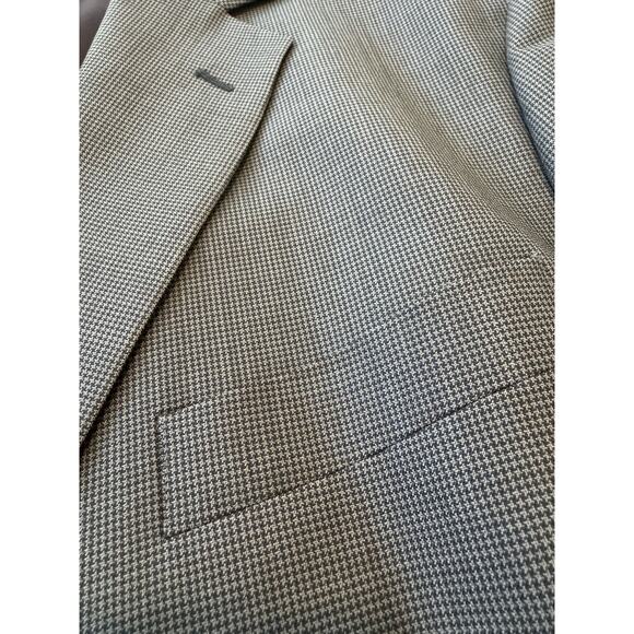 Brooks Brothers 346 Stretch Size 46L Brown Nailshead Wool-Lycra Blazer - Picture 8 of 10